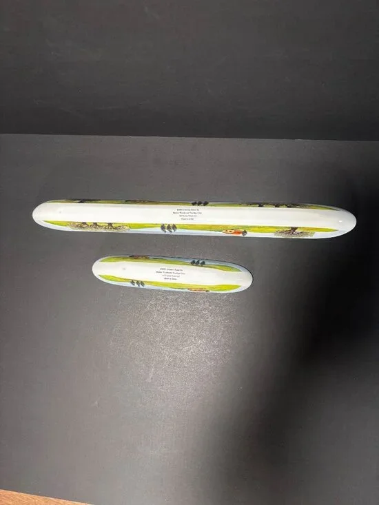 Susanne Riette Boston Warehouse Hand-Painted Ceramic Olive Boat Set VTG 02 - Picture 8 of 11